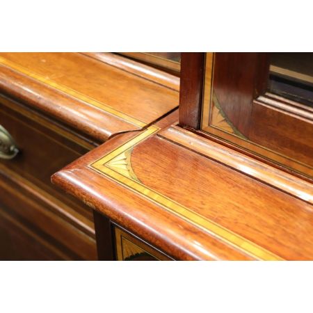 Extra großes Edwardian Style Breakfront Bookcase, Großer Bücherschrank Antik Stil 4m Breite, Mahagoni, ca. 1950