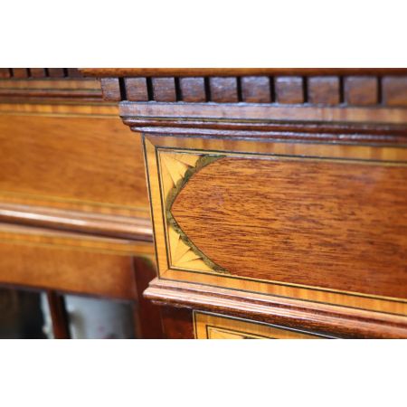 Extra großes Edwardian Style Breakfront Bookcase, Großer Bücherschrank Antik Stil 4m Breite, Mahagoni, ca. 1950