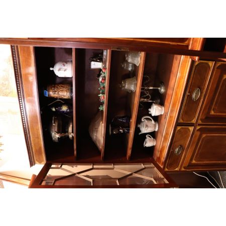 Extra großes Edwardian Style Breakfront Bookcase, Großer Bücherschrank Antik Stil 4m Breite, Mahagoni, ca. 1950