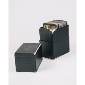 Ästhetisches Steroskop aus Holz mit Bildern aus vergangener Zeit