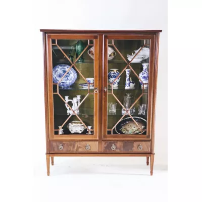 Glasvitrine  Showcase China Cabinet Mahagoni