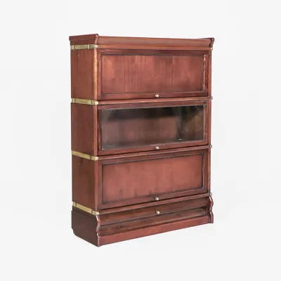 Englisches Barrister Bookcase mit Sockelschublade