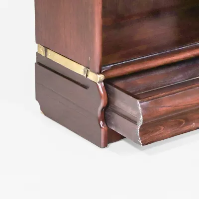 Englisches Barrister Bookcase mit Sockelschublade