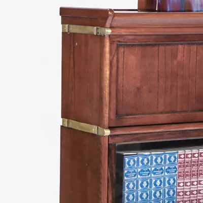 Englisches Barrister Bookcase mit Sockelschublade