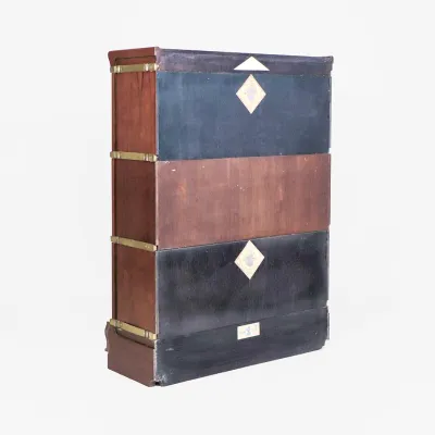 Englisches Barrister Bookcase mit Sockelschublade