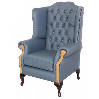 Chesterfield Ohrensessel "Grand Queen Anne Chair" Harlequinn