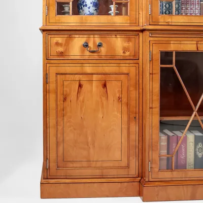 Edwardian Style Breakfront Bookcase