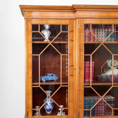 Edwardian Style Breakfront Bookcase