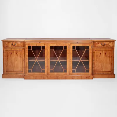 Edwardian Style Breakfront Bookcase