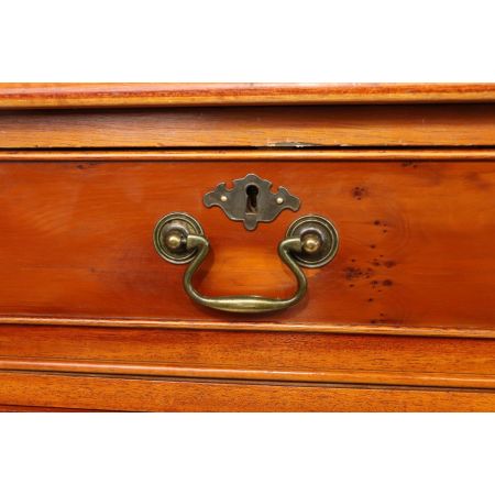 Großer Pedestal Desk im englischen Stil, in Eibe