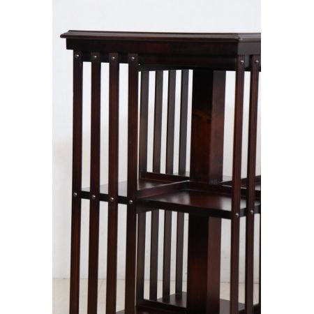 Handgefertigtes Mahagoni Revolving Bookcase "Smethwick" mit feiner Intarsie