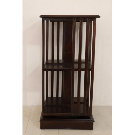 Handgefertigtes Revolving Bookcase mit maritimer Intarsie, in Mahagoni