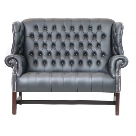 Chesterfield Sofa"Hawkins Buttonseat" 2-Sitzer Original englisch