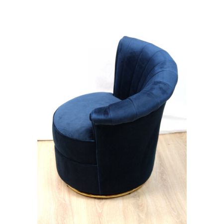 Französischer klassischer Retro Sessel Samt Retrosessel