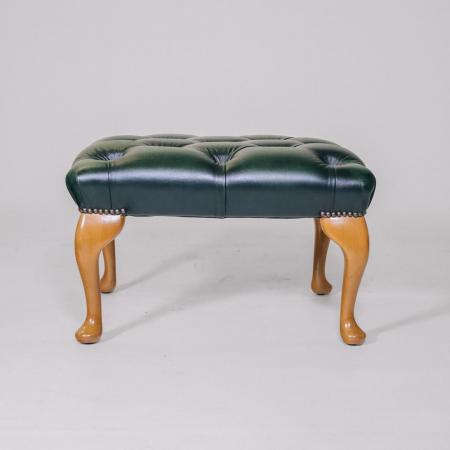 Queen Anne Chesterfield Hocker - sofort lieferbar