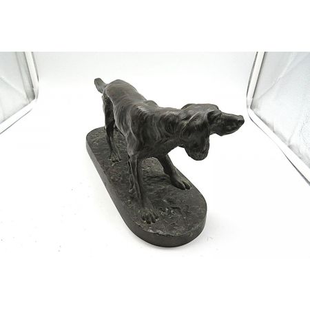 Hunde Figur Bronze, Retriever Statue