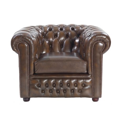 Chesterfield Ledersessel, Original englischer "London Classic" Sessel