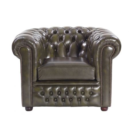 Chesterfield Ledersessel, Original englischer "London Classic" Sessel
