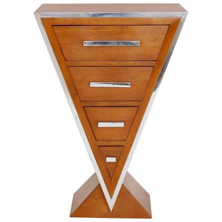 Morris "Delta" Kommode Inox "Dark Chocolate"