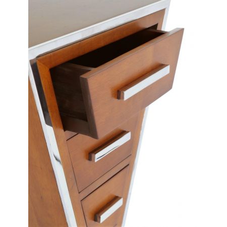 Morris "Delta" Kommode Inox "Dark Chocolate"