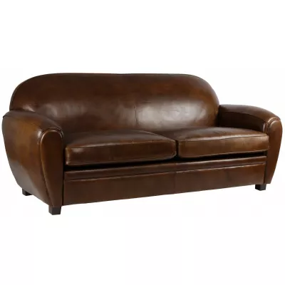 Französisches Retro Clubsofa "La Normandie", 3-Sitzer