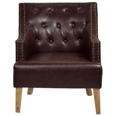 Stilvoller Retro Clubsessel "Capiton", französisch - sofort lieferbar