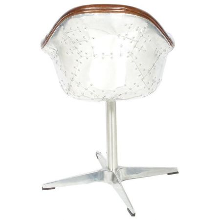 Französischer Bürostuhl Lederstuhl Echtleder "Aero Travail II"