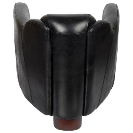 Original französischer Clubsessel Ledersessel Echtleder  "Black Gent" Sofort Lieferbar