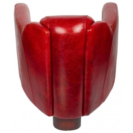 Original französischer Clubsessel Echtleder "Gent Red" Sofort Lieferbar