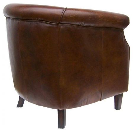 Stilvoller französischer Ledersessel Echtleder Vintage "Oxford Club" Sofort Lieferbar