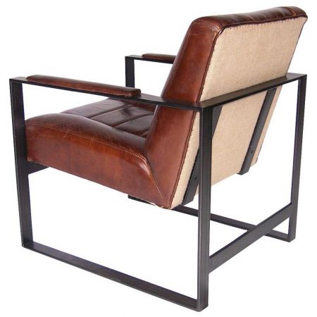 Toller original französischer Ledersessel Echtleder Vintage "Industrial"