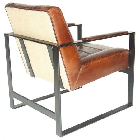 Toller original französischer Ledersessel Echtleder Vintage "Industrial"