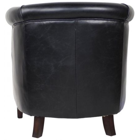 Original französischer Ledersessel Echtleder "Oxford"