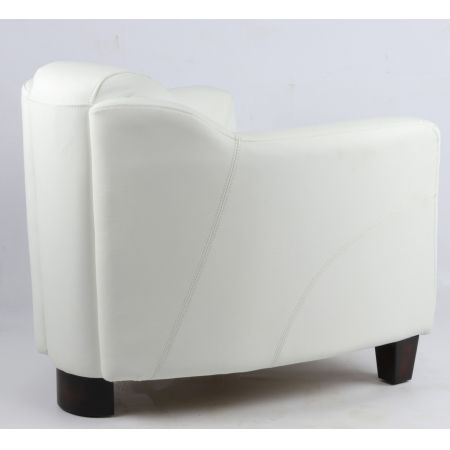 Retro Art Deco Clubsessel Leder Sessel klassisch französisch