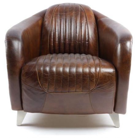 Vintage Sessel Ledersessel französisch Clubsessel "Sporster"