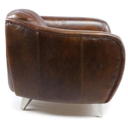 Vintage Sessel Ledersessel französisch Clubsessel "Sporster"