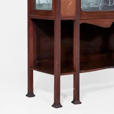 Antike Jugenstil Vitrine