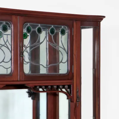 Antike Jugenstil Vitrine