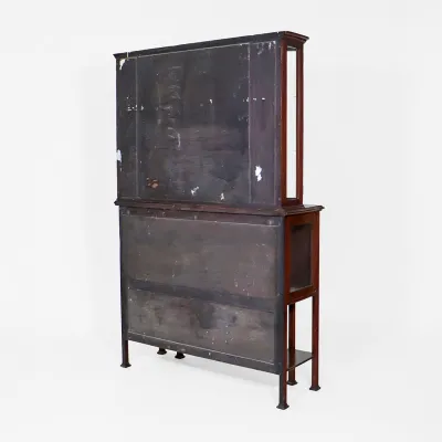 Antike Jugenstil Vitrine