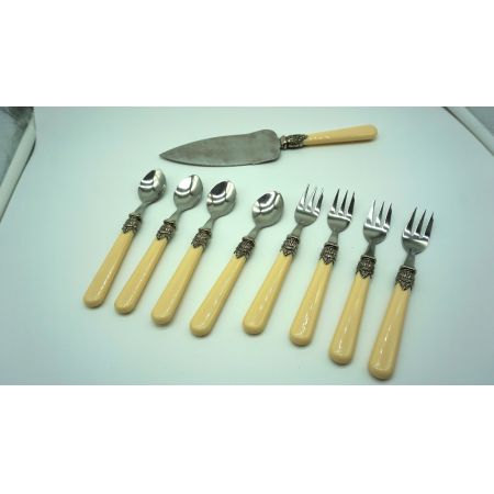 Vintage Küchenset Besteck und Kuchenschaufel Versilbert 