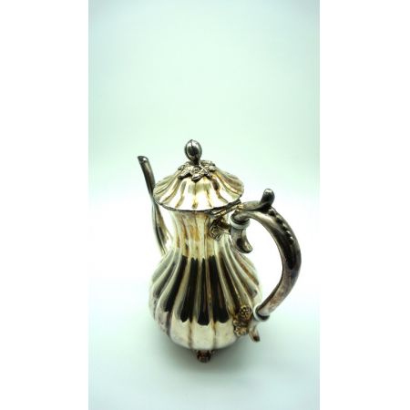 Paar: Versilberte Kaffeekanne und Teekanne England