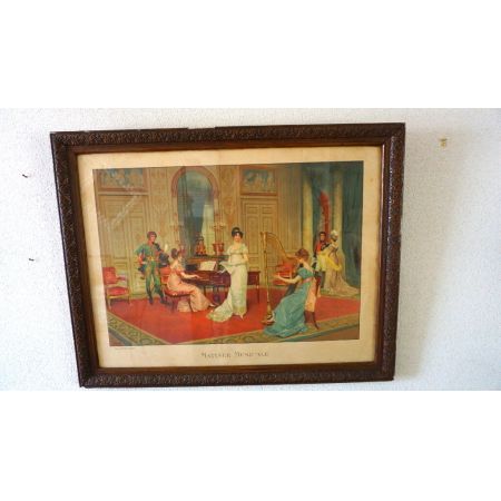 Antiker Druck "Matinée Musicale" Frankreich 1912