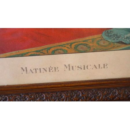 Antiker Druck "Matinée Musicale" Frankreich 1912