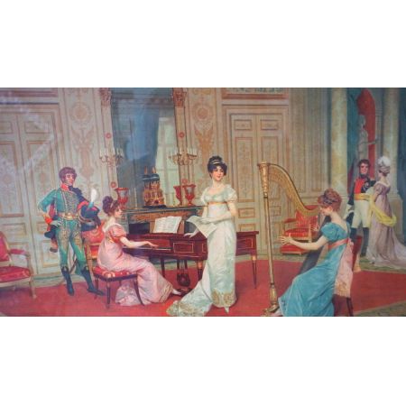 Antiker Druck "Matinée Musicale" Frankreich 1912