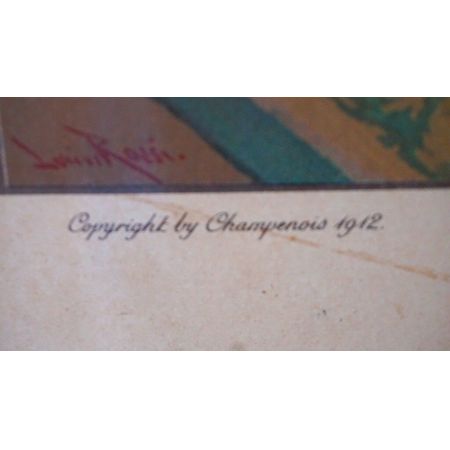 Antiker Druck "Matinée Musicale" Frankreich 1912