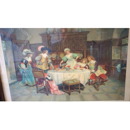 Antiker Franz. Druck "Aventure Galante" 1911