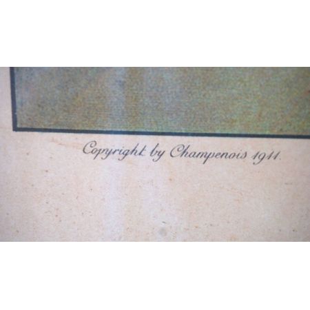 Antiker Franz. Druck "Aventure Galante" 1911