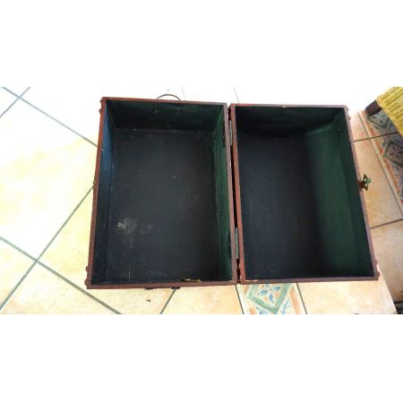 Handbemalte Holzkiste aus England