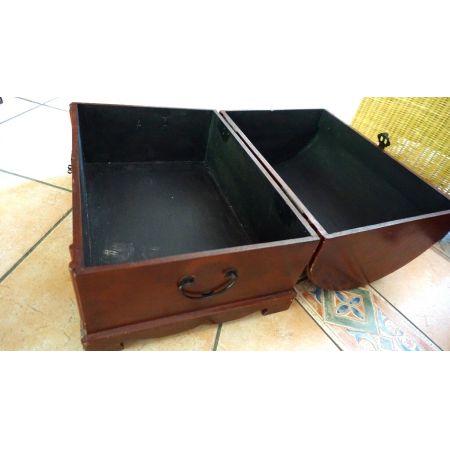 Handbemalte Holzkiste aus England