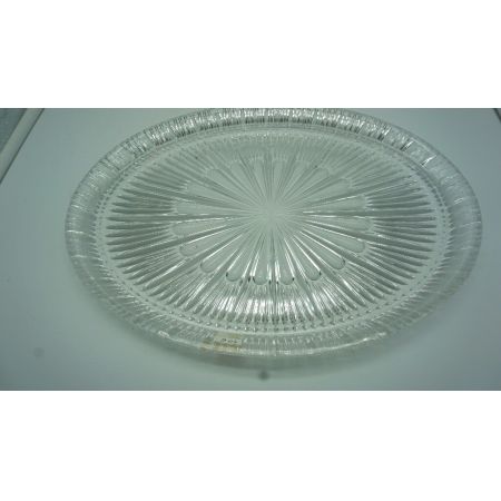 Vintage Tischdekoration Platte mit edlem Glaseinsatz